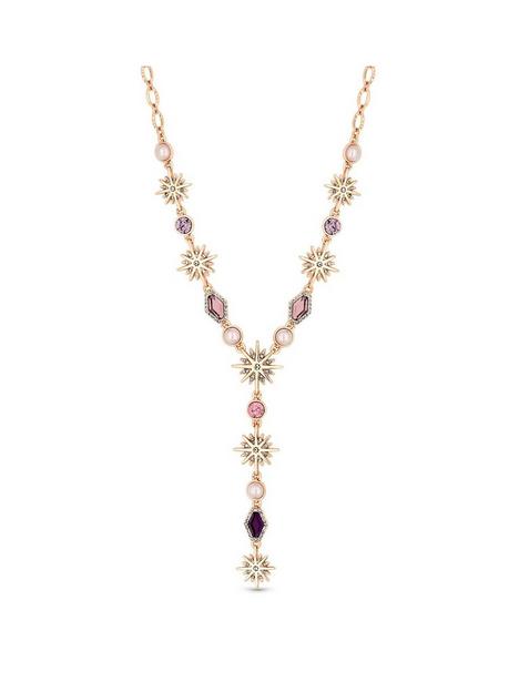 mood-rose-gold-plated-pink-crystal-celestial-y-drop-necklace