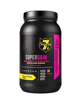 Super 7 Super Gain Strawberry Post-Workout Recovery And Gain Enhancer - 908 Grams