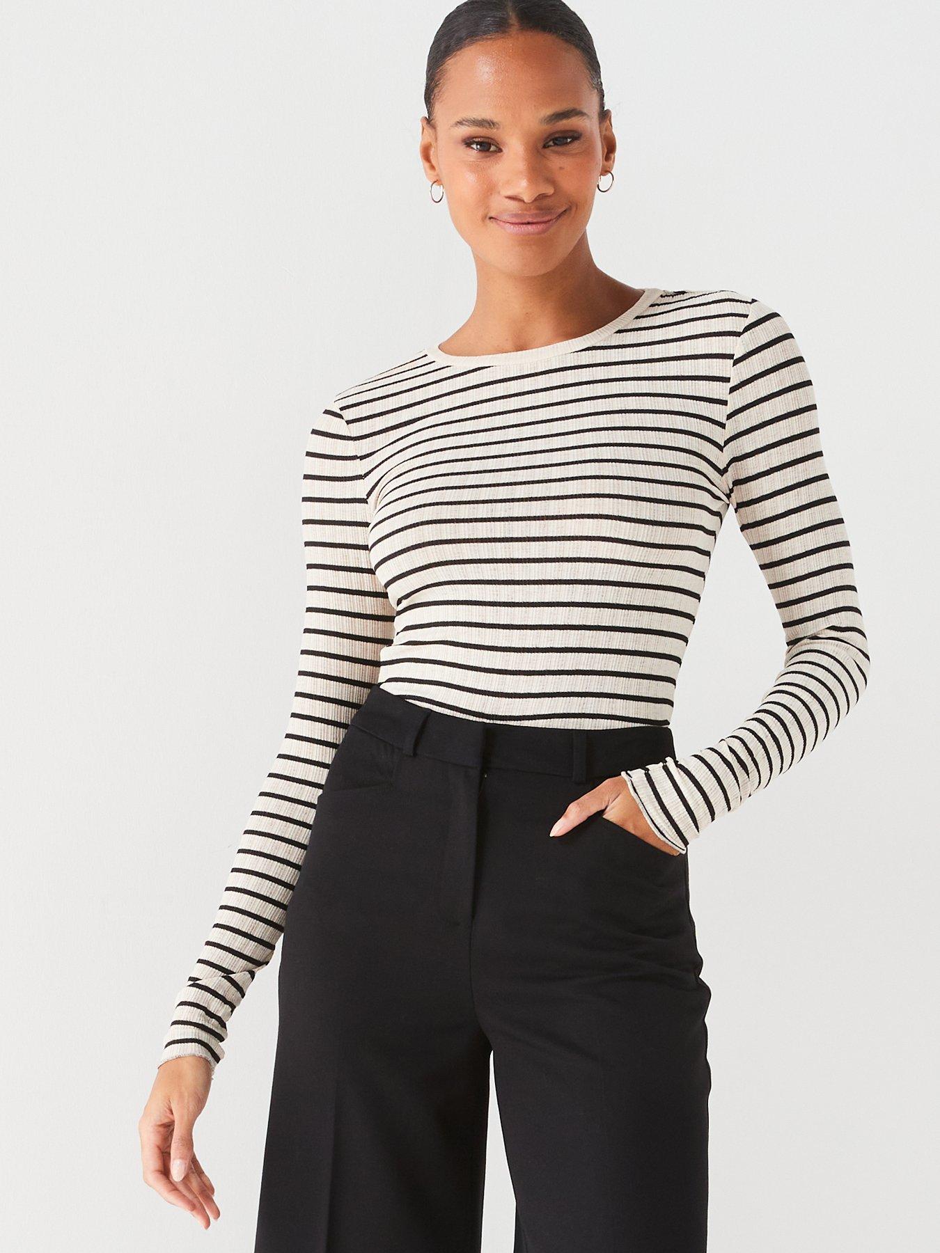 Image 4 of 6 of V by Very Wide Leg Trouser - Black