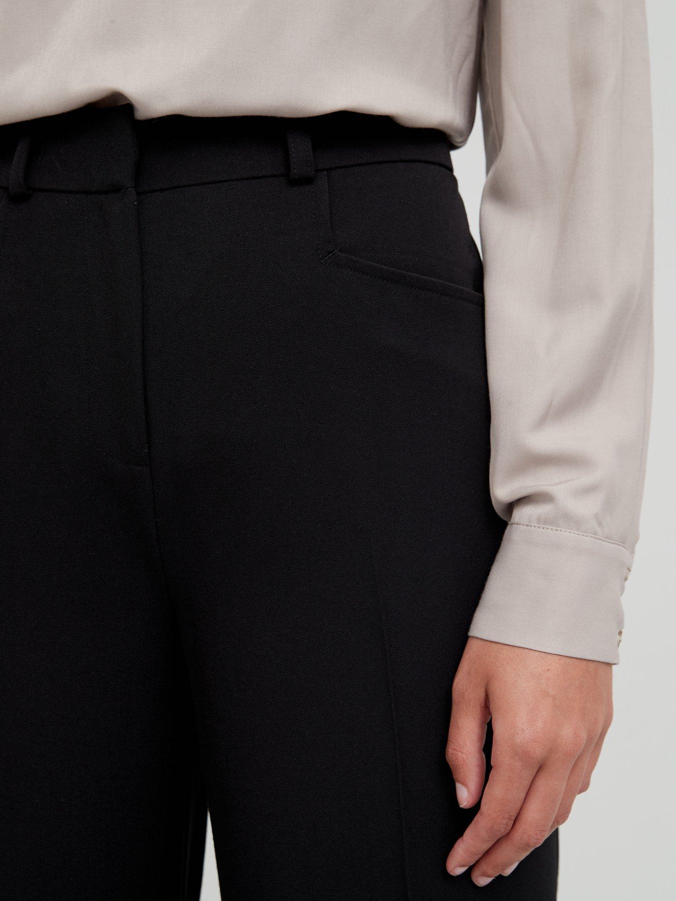 Image 4 of 4 of V by Very Petite Wide Leg Trouser - Black