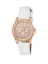  image of tikkers-rose-sparkly-dial-white-strap-kids-watch