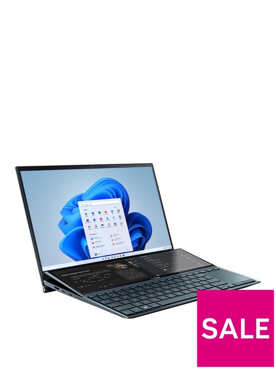front image of asus-zenbook-duonbspux482eg-hy089t-laptop-14in-fhd-intel-evo-core-i7-1165g7nbsp16gb-ramnbsp512gb-ssdnbspmx450-graphicsnbsp--blue