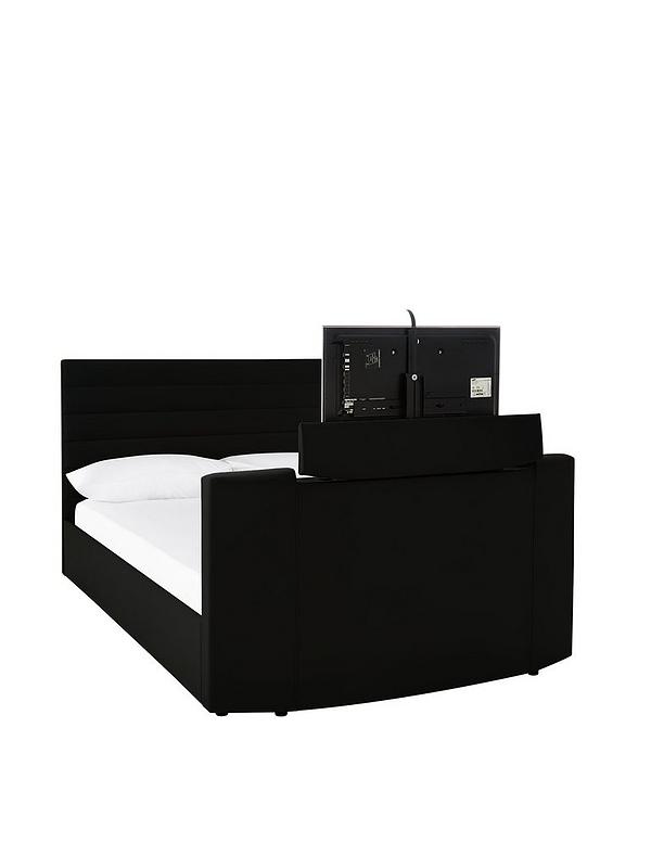 Kingsley Faux Leather Tv Bed Frame, King Size Bed Frame Measurements Uk