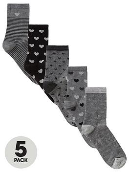 v-by-very-super-soft-bamboo-heart-print-ankle-socks-5-pack-monochrome