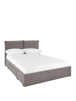 Very Home Brooklyn Fabric Storage Bed With Mattress Options (Buy & Save!) - Bed Frame With Memory Mattress