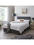  image of nova-faux-leather-ottoman-bed-frame-with-mattress-options-buy-amp-save