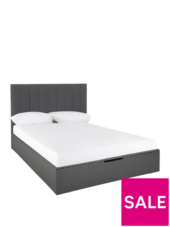stillFront image of very-home-nova-faux-leather-ottoman-bed-frame-with-mattress-options-buy-amp-save