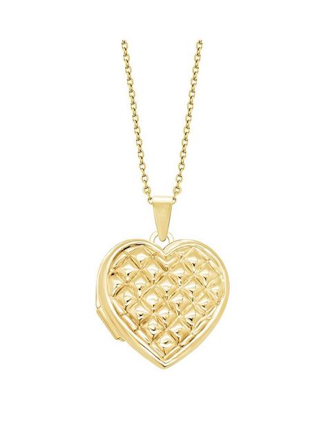 love-gold-love-gold-9ct-yellow-gold-18mm-quilt-pattern-heart-locket-on-18-curb-chain