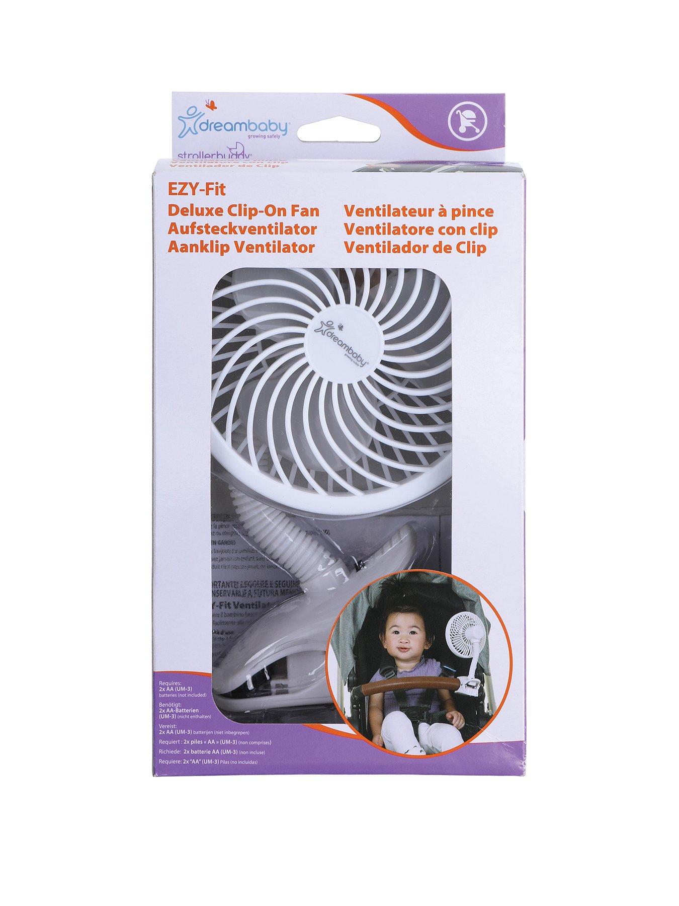 Dreambaby Caged Deluxe EZY-Fit Clip On Fan, White : : Baby