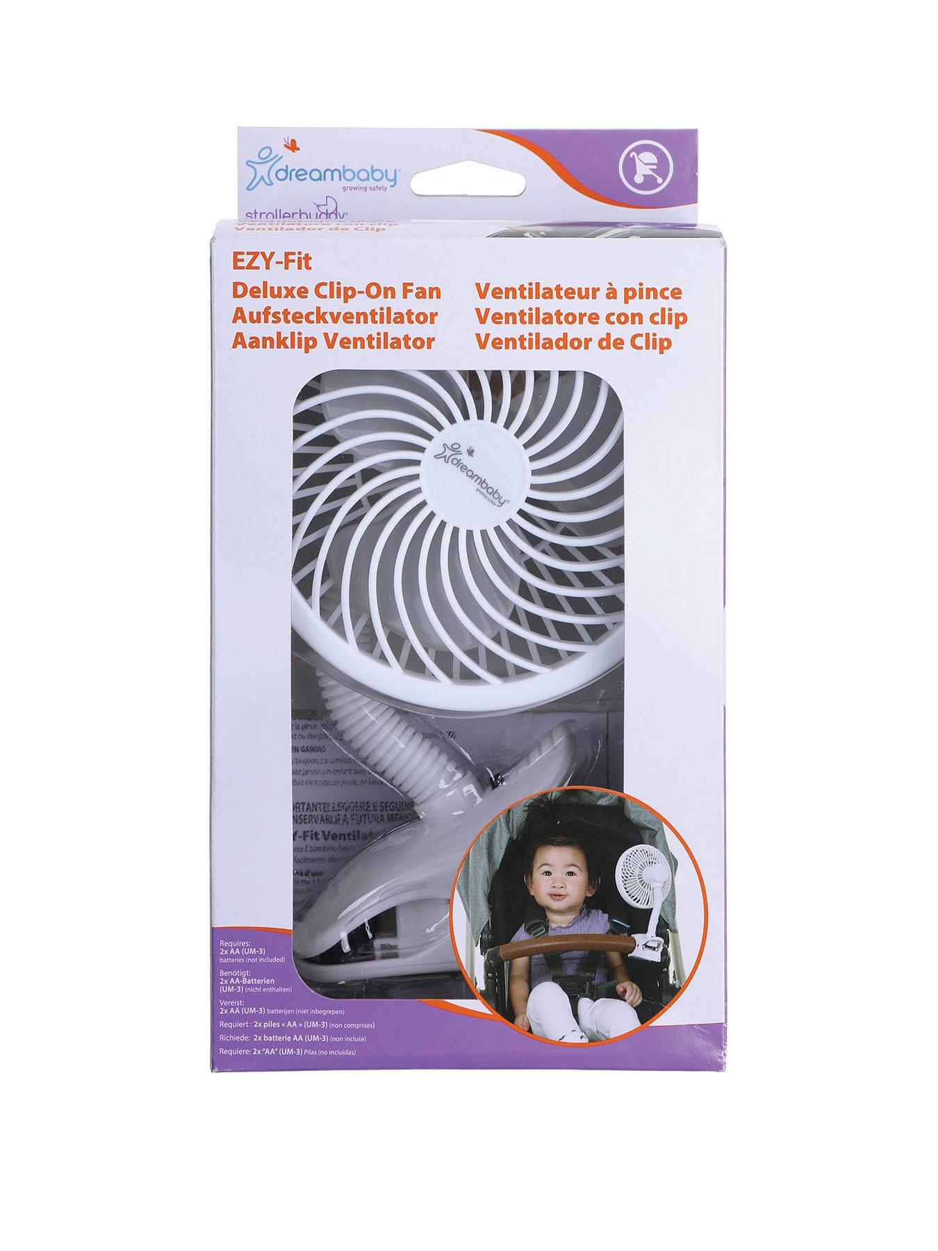undefined Clip-On Caged Fan White With Soft-Tip Fins