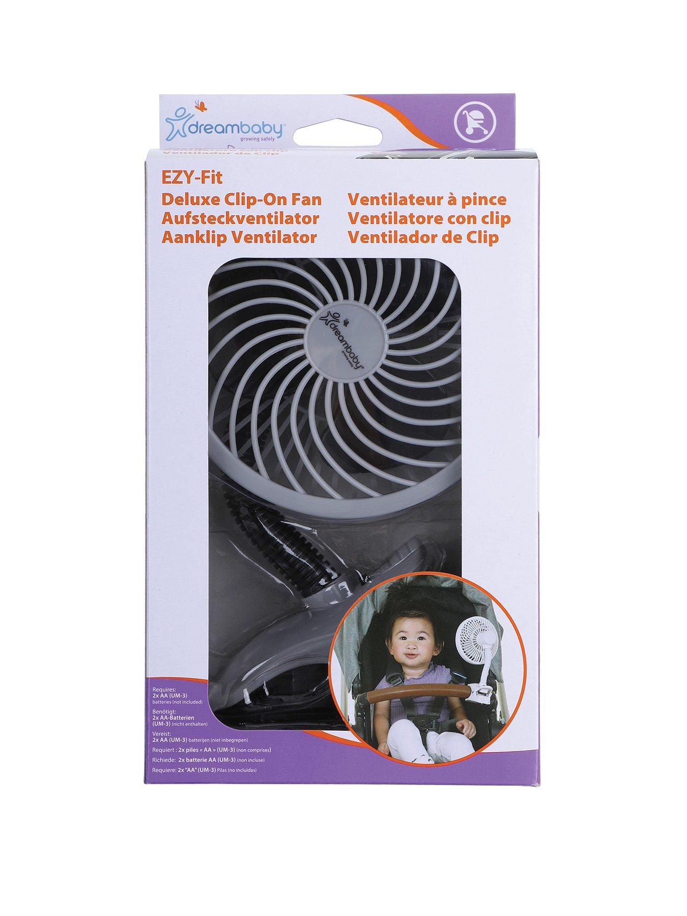 Dreambaby - Deluxe EZY-Fit Clip on Fan with Soft Fins