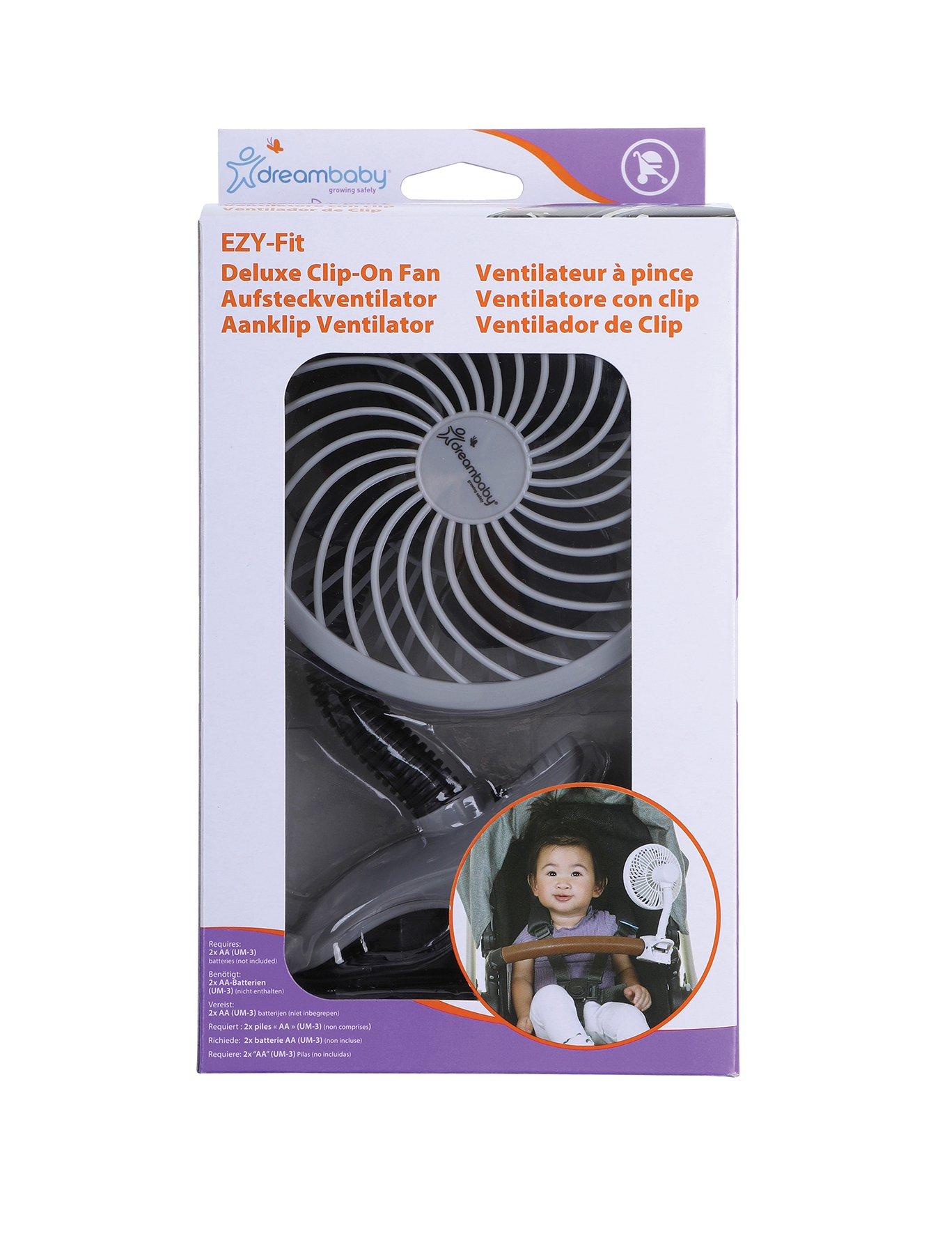 Image 1 of 3 of Dreambaby Clip-On Caged Fan Grey With Soft-Tip Fins