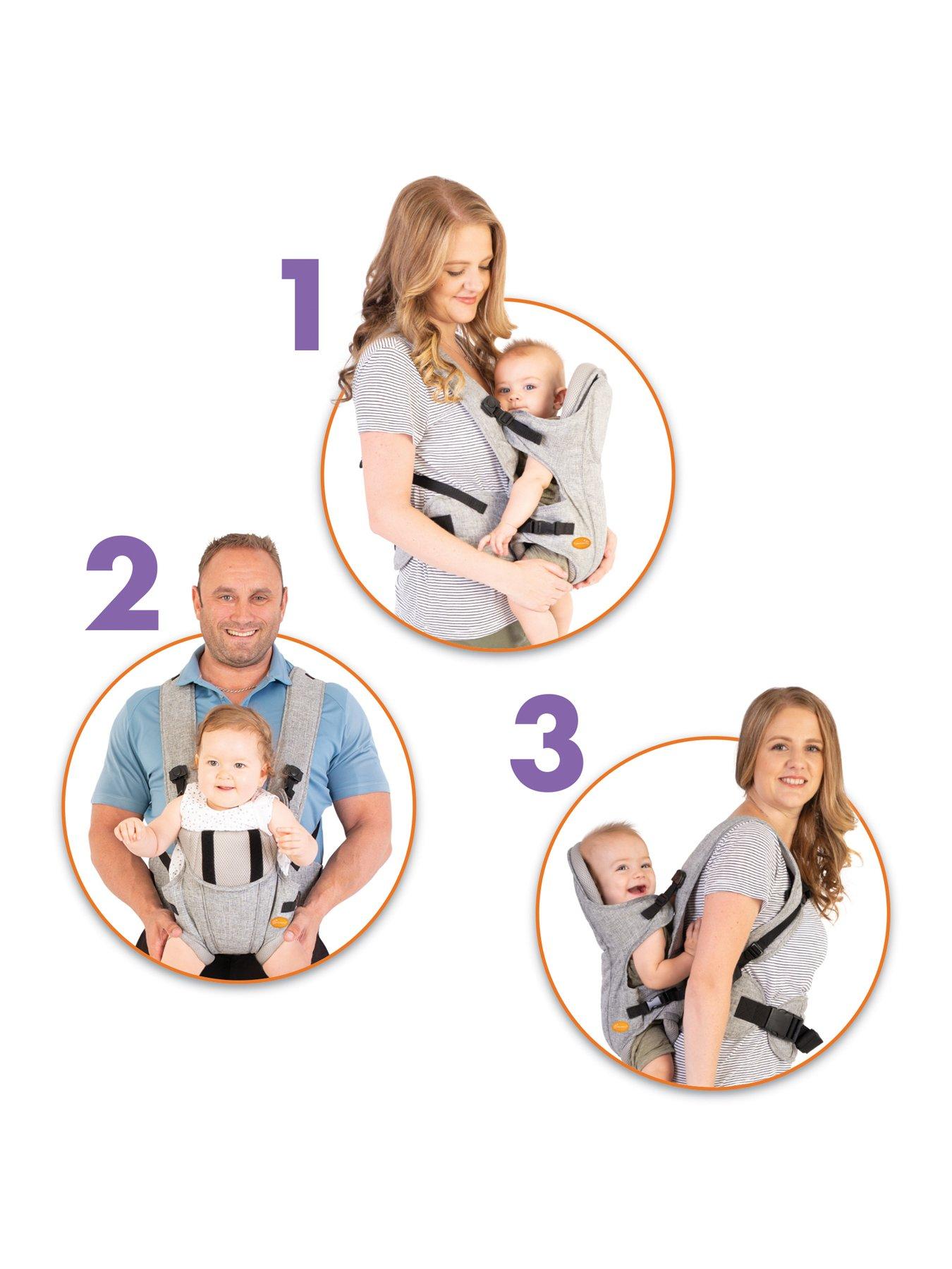 Dreambaby Ergonomic Oxford 3 Way Facing Baby Carrier Very