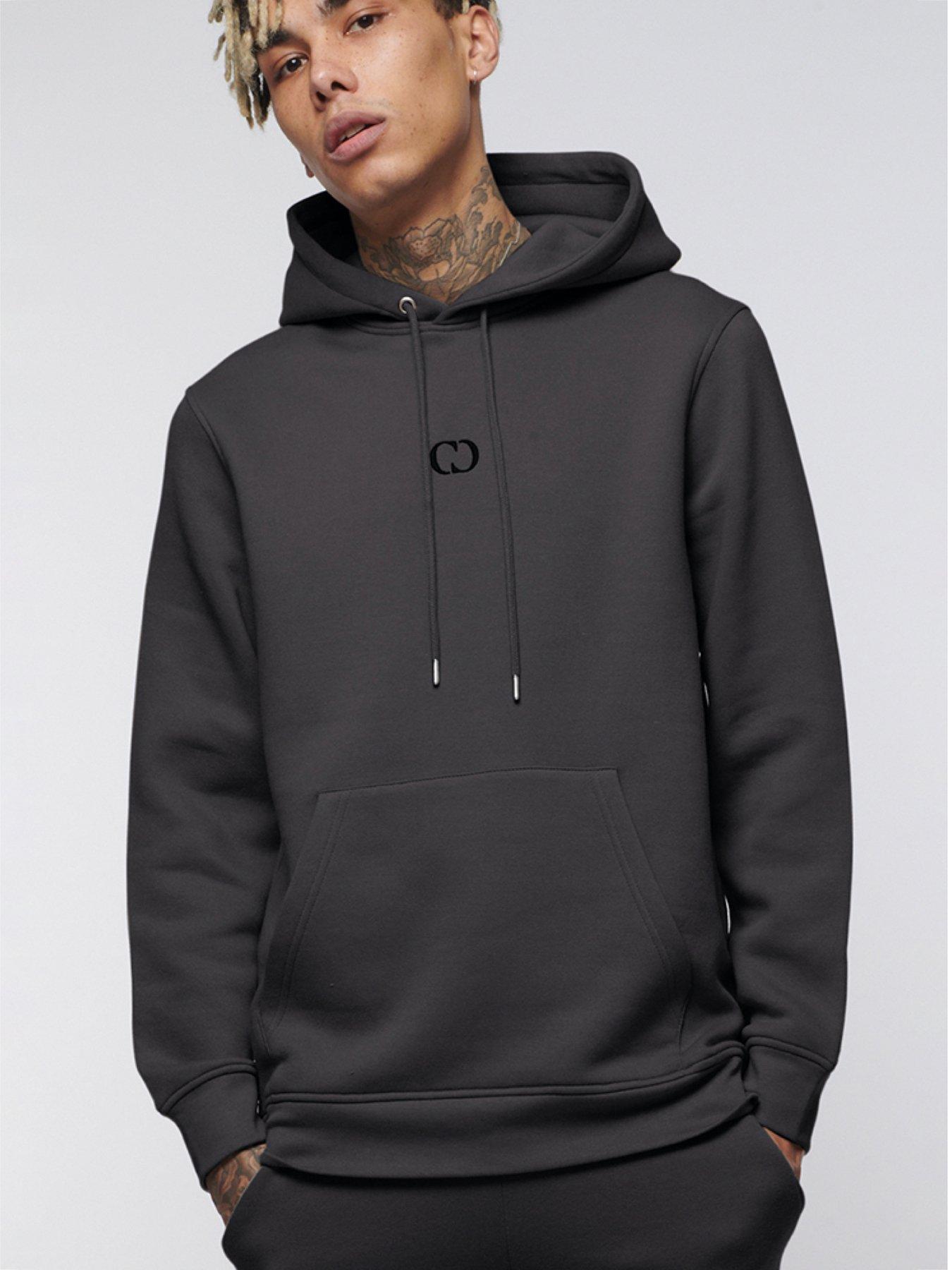 Criminal Damage Pullover Hoodie - Charcoal | very.co.uk