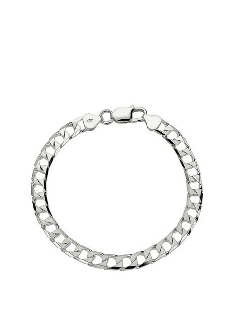 the-love-silver-collection-sterling-silver-square-8-inch-curb-bracelet
