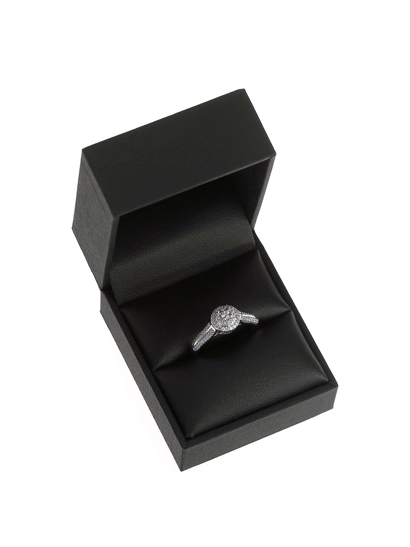 Image 5 of 5 of Love DIAMOND 9ct White Gold 0.25ct Diamond Ring
