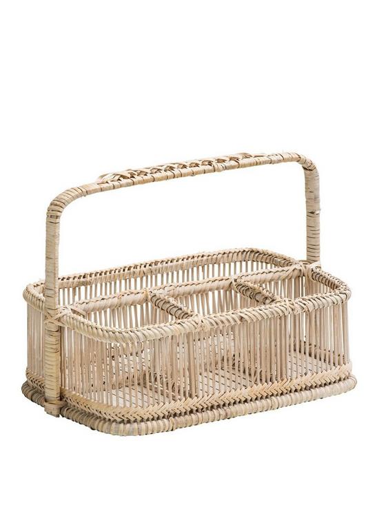 front image of premier-housewares-rattan-rectangular-bathroomnbspcaddy-basket