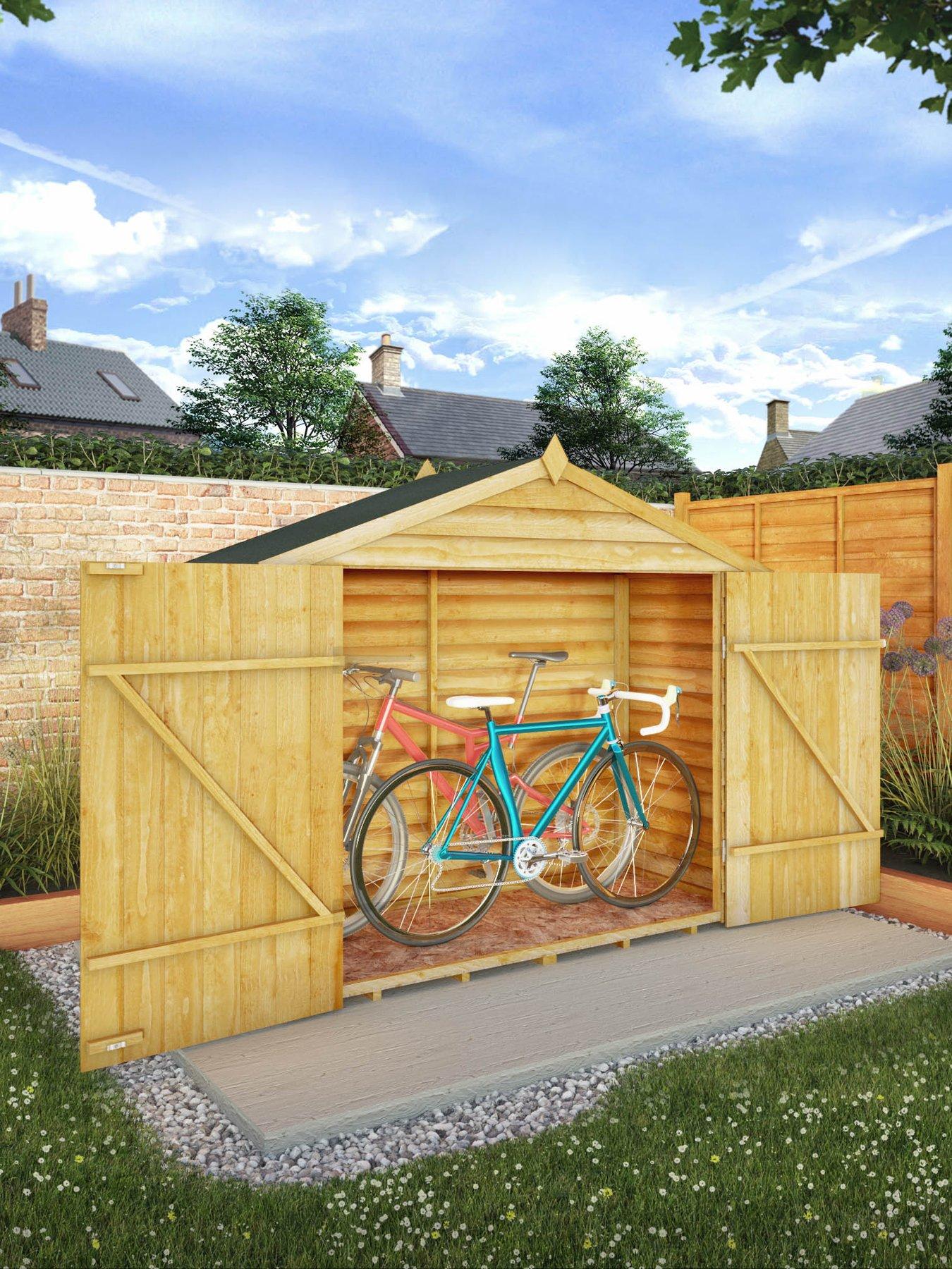 Product photograph of Mercia 3 X 7 Overlap Apex Bike Store from very.co.uk
