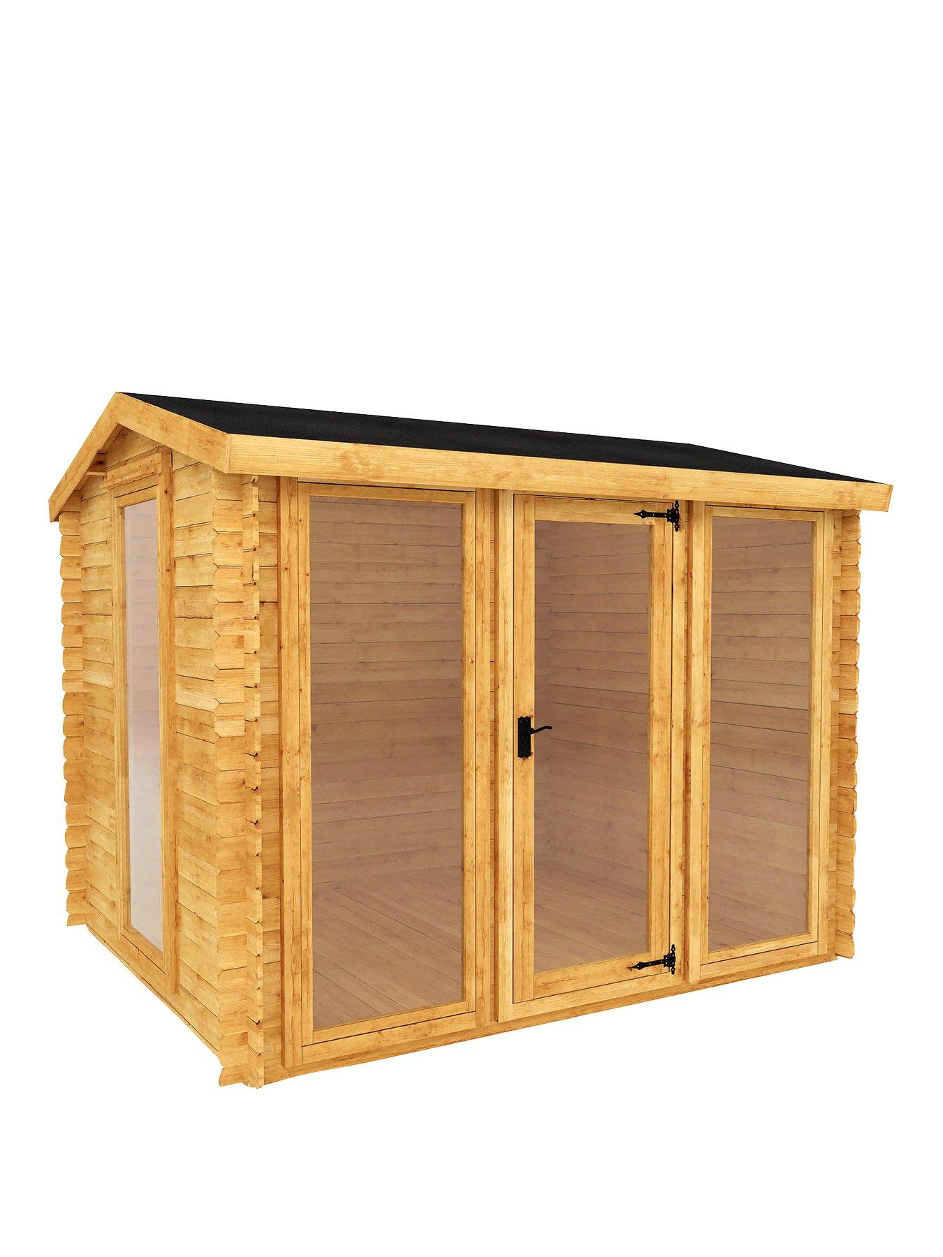 Product photograph of Mercia 3m X 2 5m Log Cabin - 19mm from very.co.uk