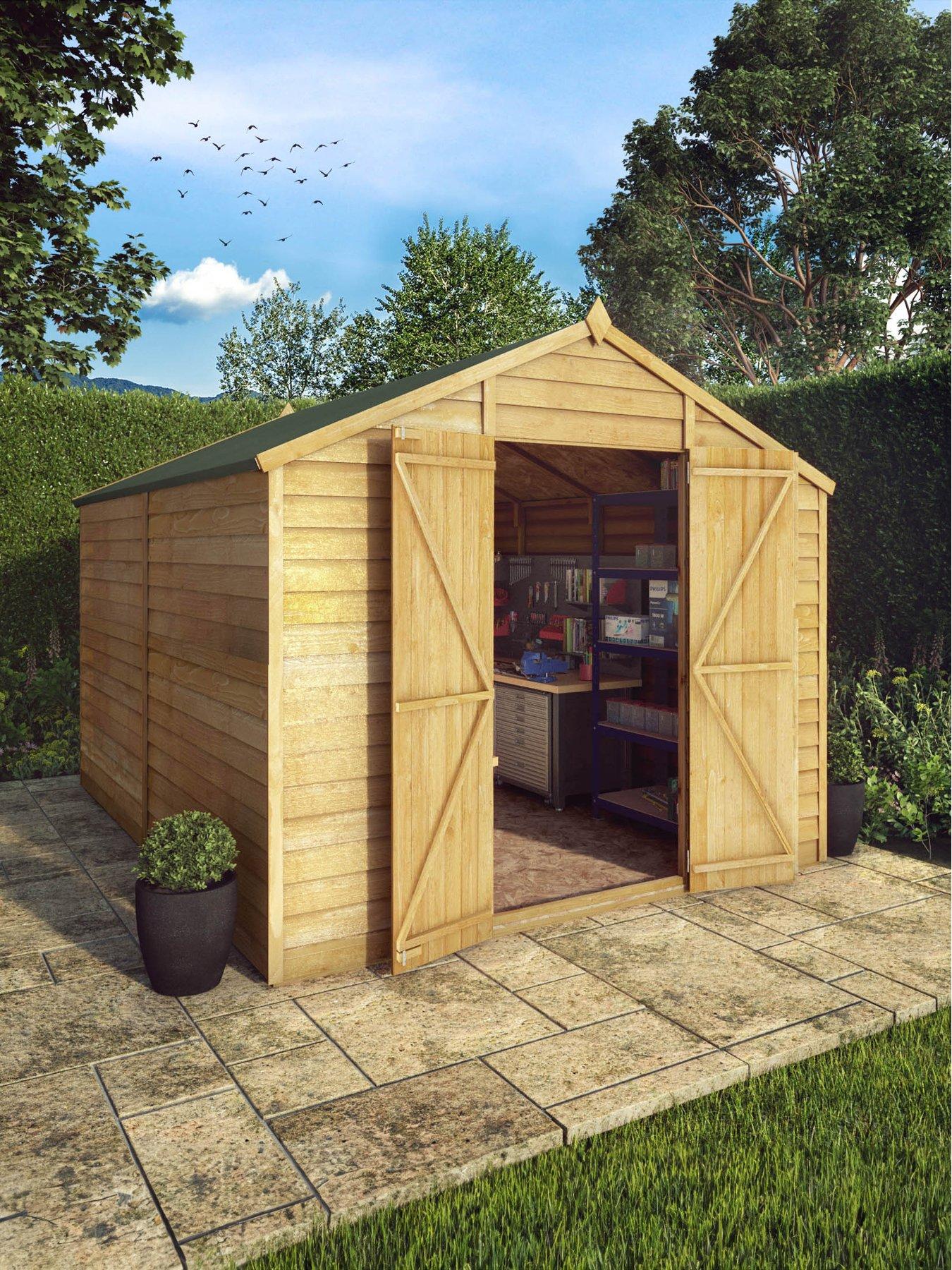 MERCIA 10 x 8ft Overlap Windowless Apex Shed - FSC® Certified