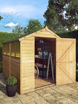 Product photograph of Mercia 8 X 6ft Overlap Apex Shed - Fsc Reg Certified from very.co.uk