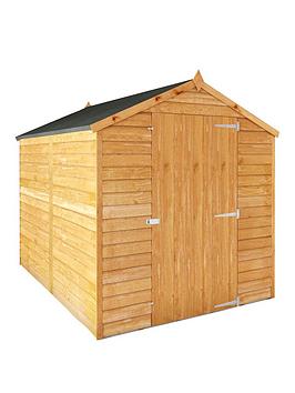 Mercia 8 X 6Ft Great Value Windowless Overlap Apex Shed