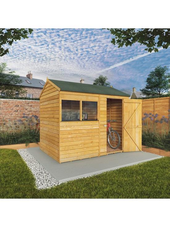 stillFront image of mercia-8-x-6ft-great-value-overlap-reverse-apex-shed-with-window
