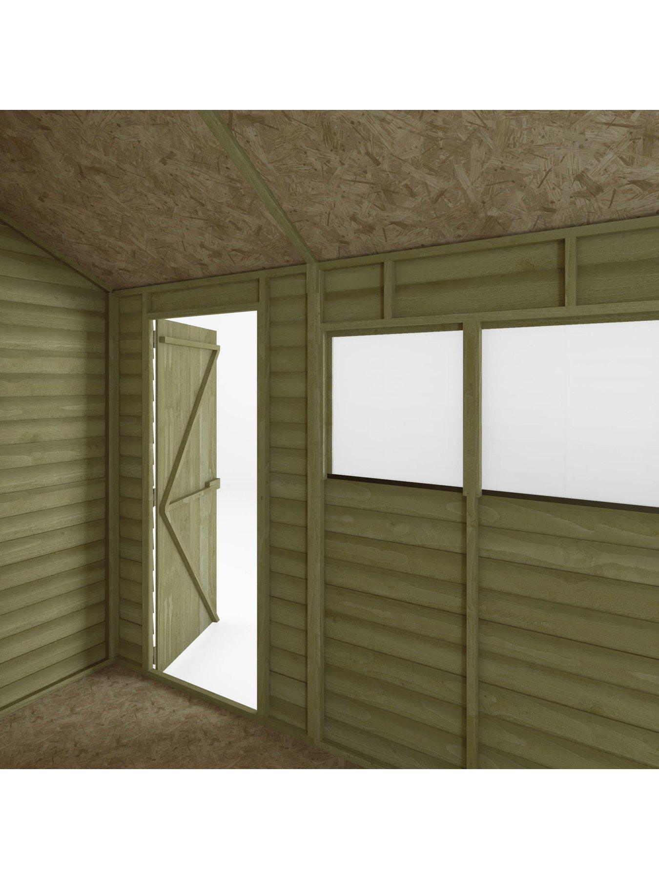 Image 5 of 7 of MERCIA 8 x 6ft Great Value Overlap Reverse Apex Shed with Window - FSC&reg; Certified