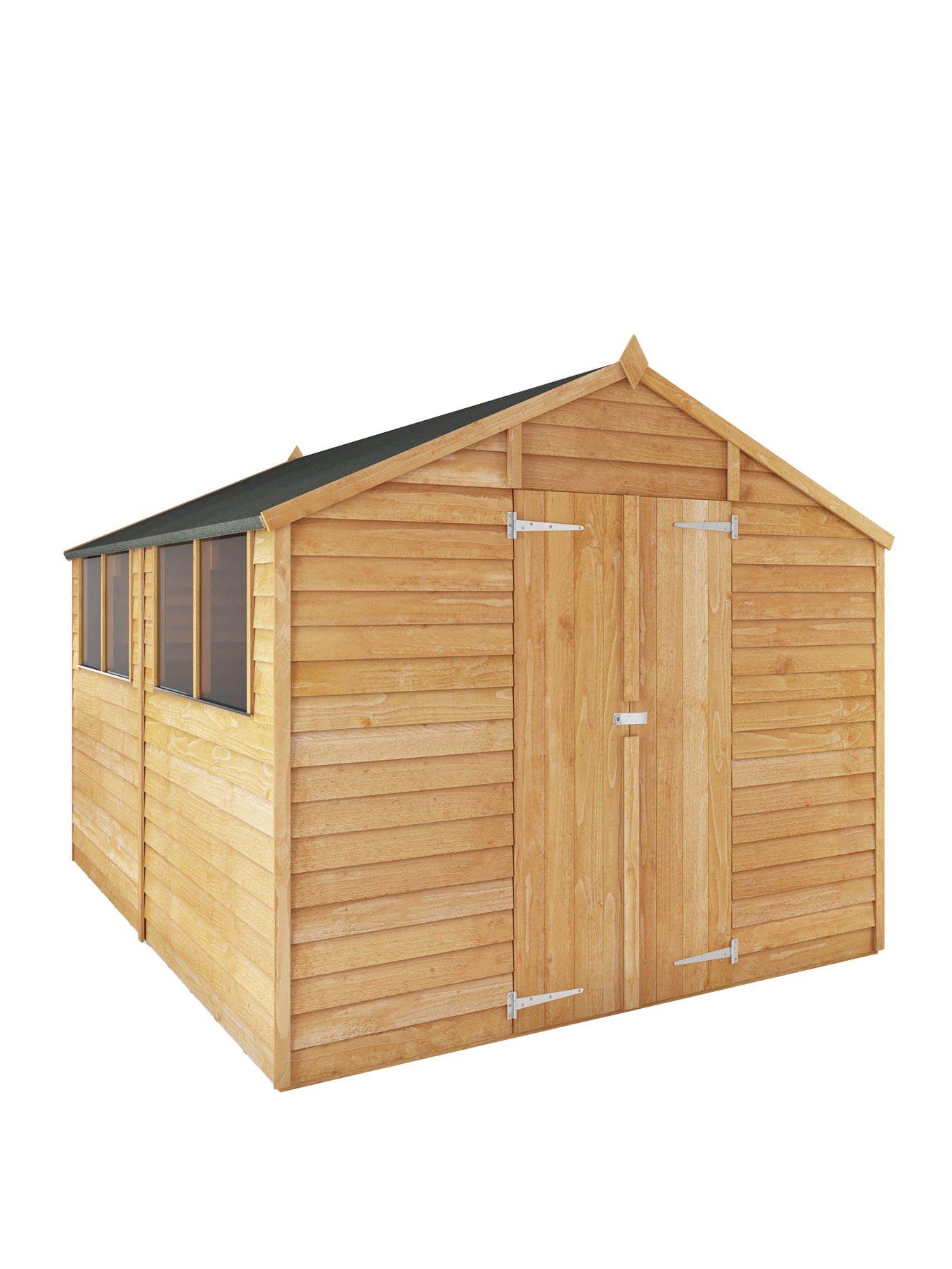 Product photograph of Mercia 10 X 8ft Overlap Apex Shed from very.co.uk
