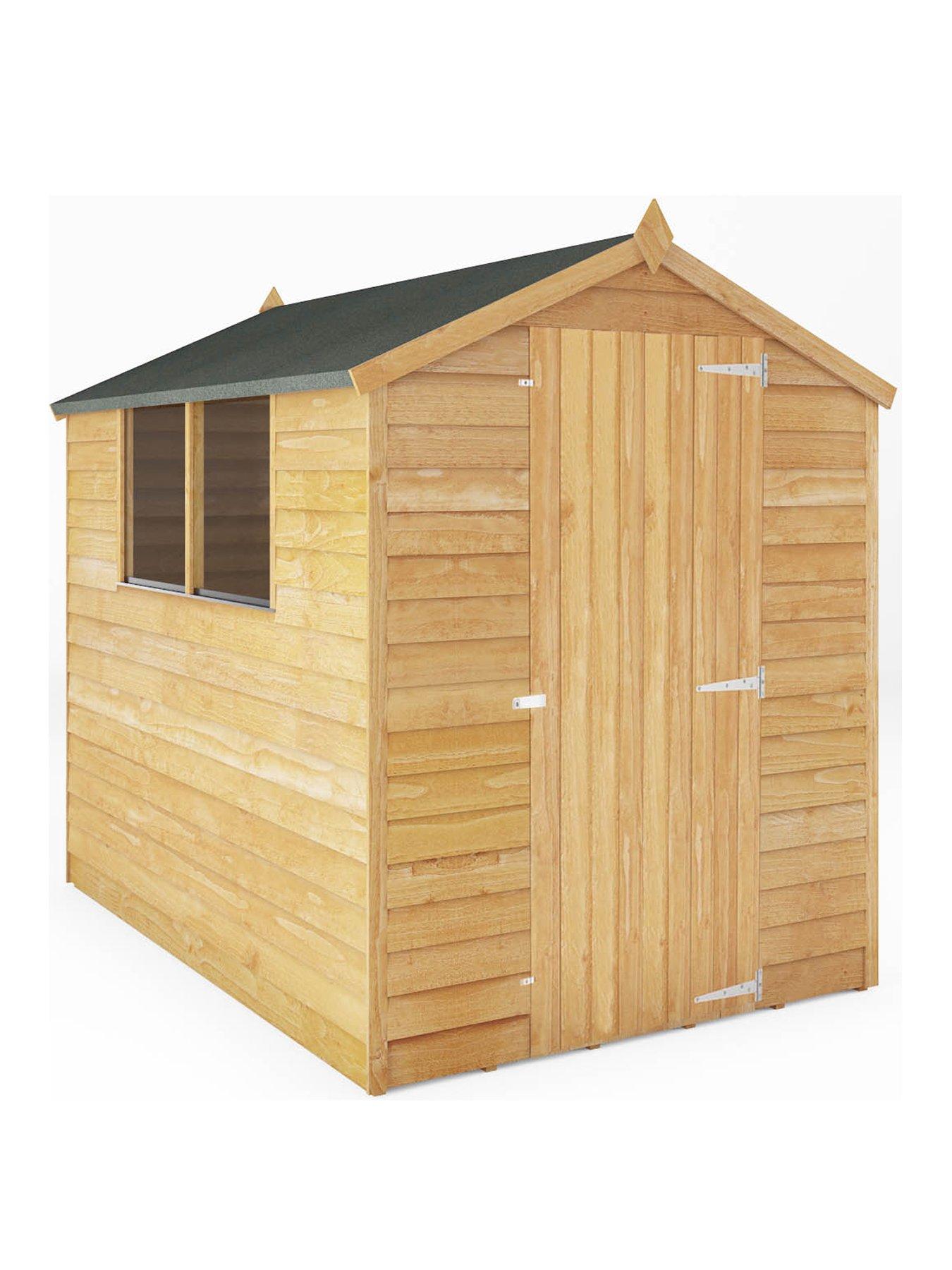 Product photograph of Mercia 7 X 5ft Overlap Apex Garden Shed from very.co.uk