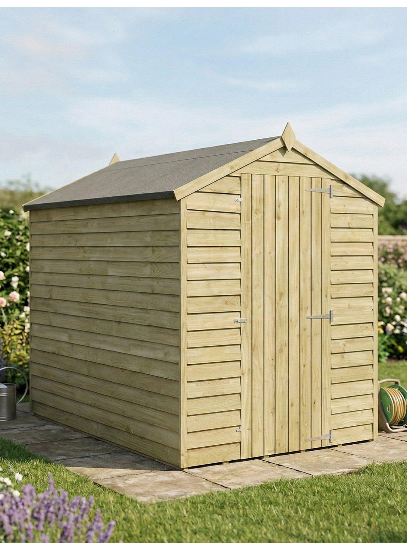 Image 1 of 5 of MERCIA 7 x&nbsp;5ft Windowless Overlap Apex Shed - FSC&reg; Certified