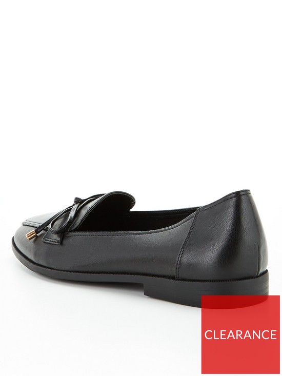 stillFront image of v-by-very-bow-trim-loafer-black