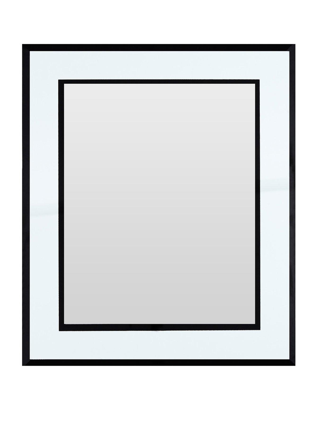 8 x 10  Photo Frame - Mirrored/Black