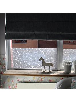 Product photograph of Fablon Scroll Flower Window Static Cling Window Film from very.co.uk