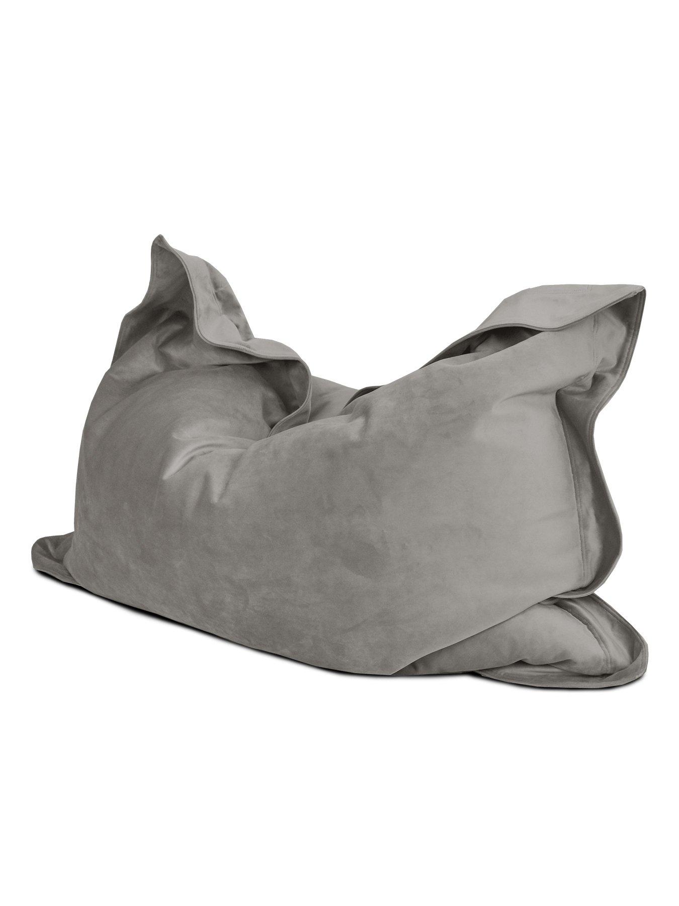 Image 3 of 4 of rucomfy Childrens Velvet Junior Squarbie Beanbag