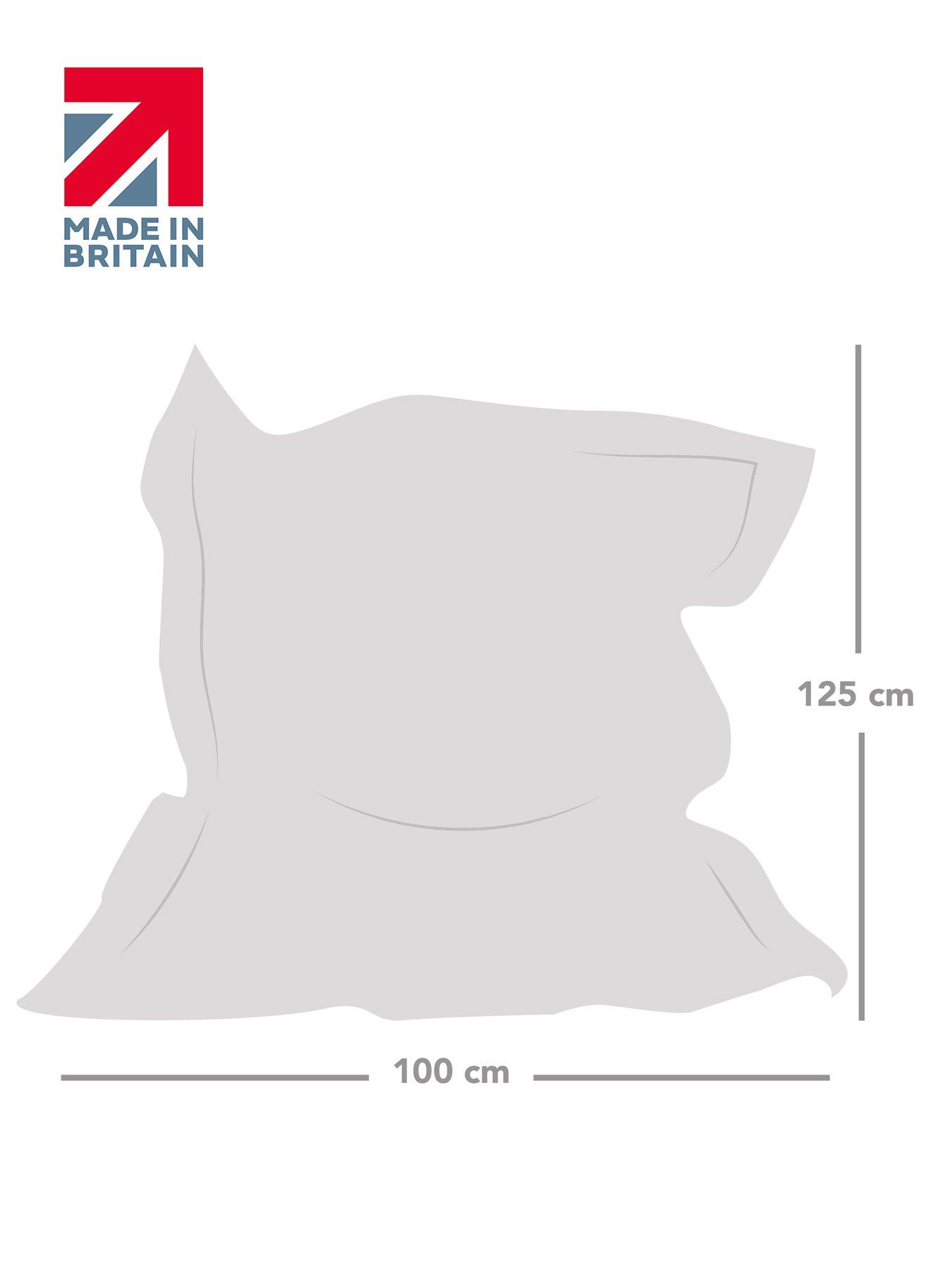 Image 4 of 4 of rucomfy Childrens Velvet Junior Squarbie Beanbag