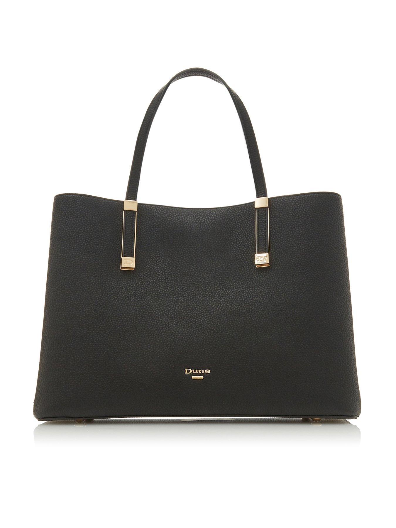 Dune London Dorrie Large Unlined Tote Black very.co.uk