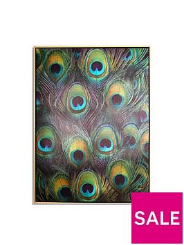 arthouse-peacock-feather-gold-capped-metallic-canvas