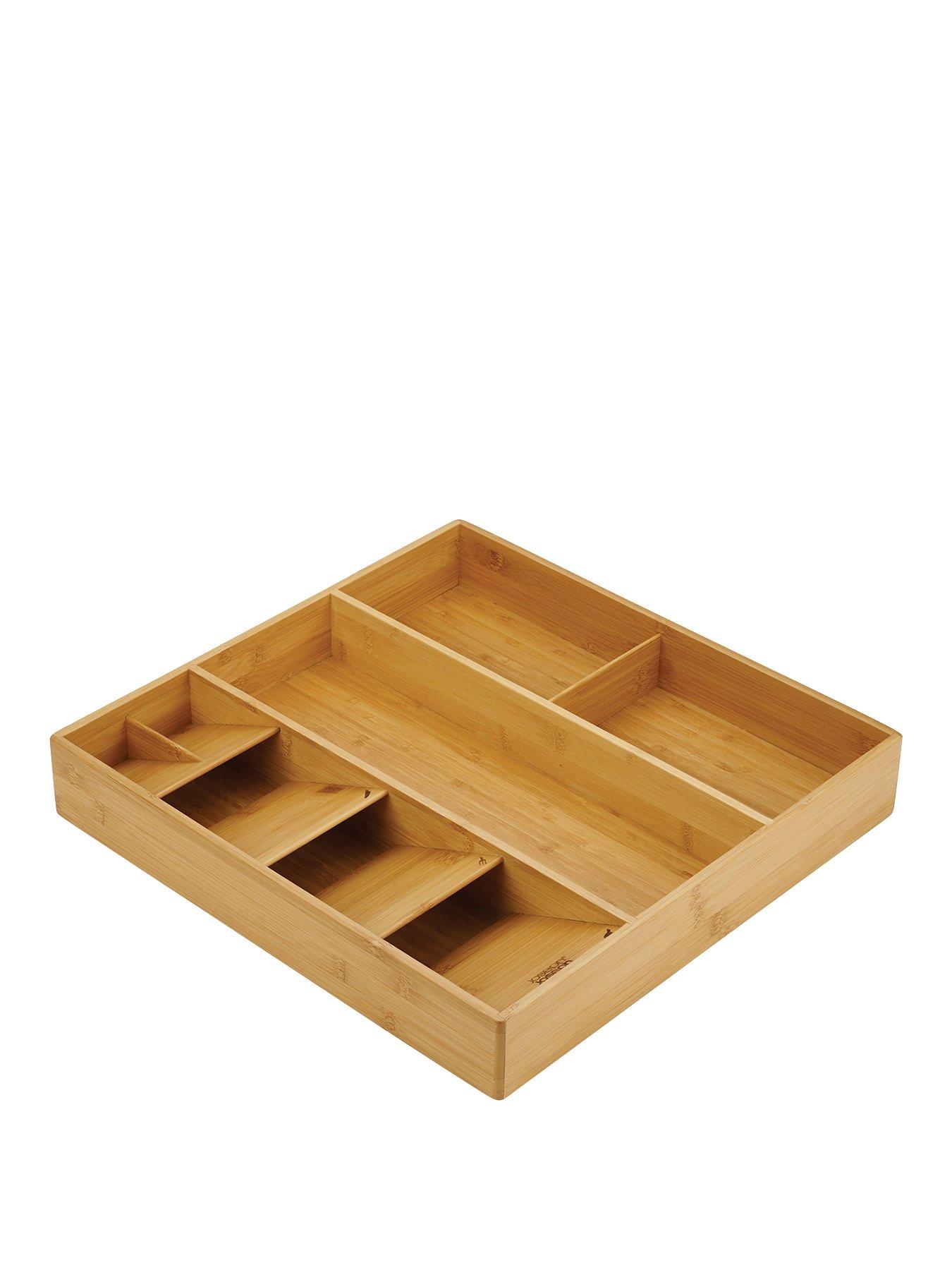 Product photograph of Joseph Joseph Drawerstore Bamboo Cutlery Utensil And Gadget Organiser from very.co.uk
