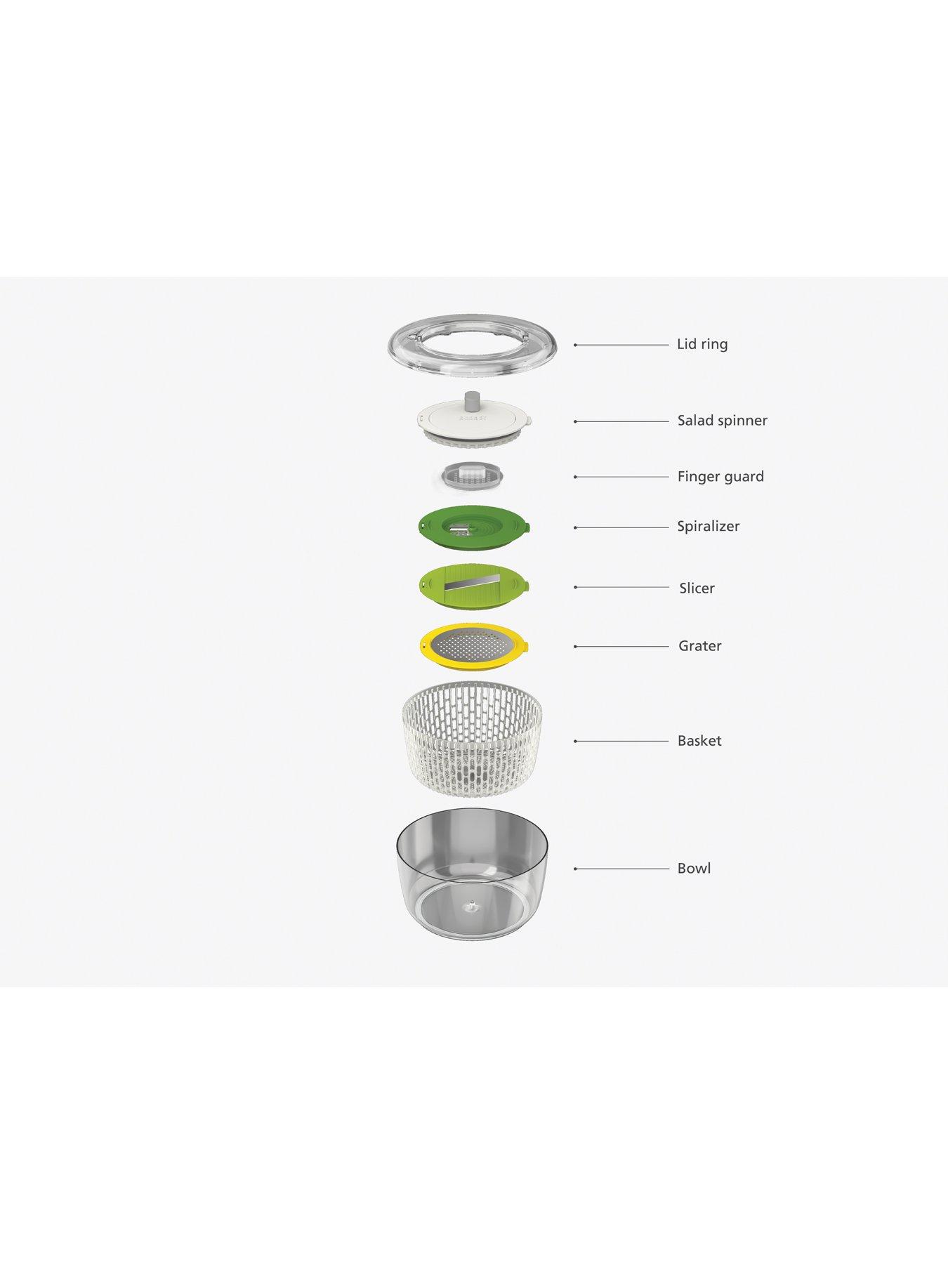 Image 2 of 7 of Joseph Joseph Multi-prep 4 Piece Salad Preparation Set