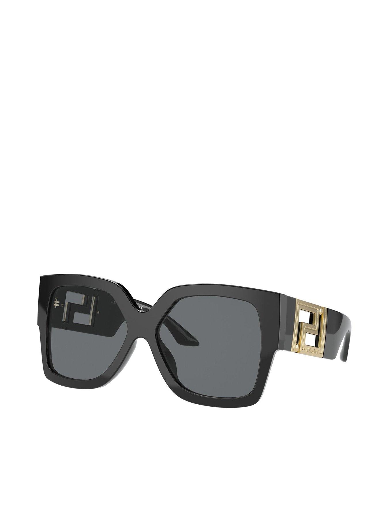 VERSACE Small Mono Sunglasses - Black