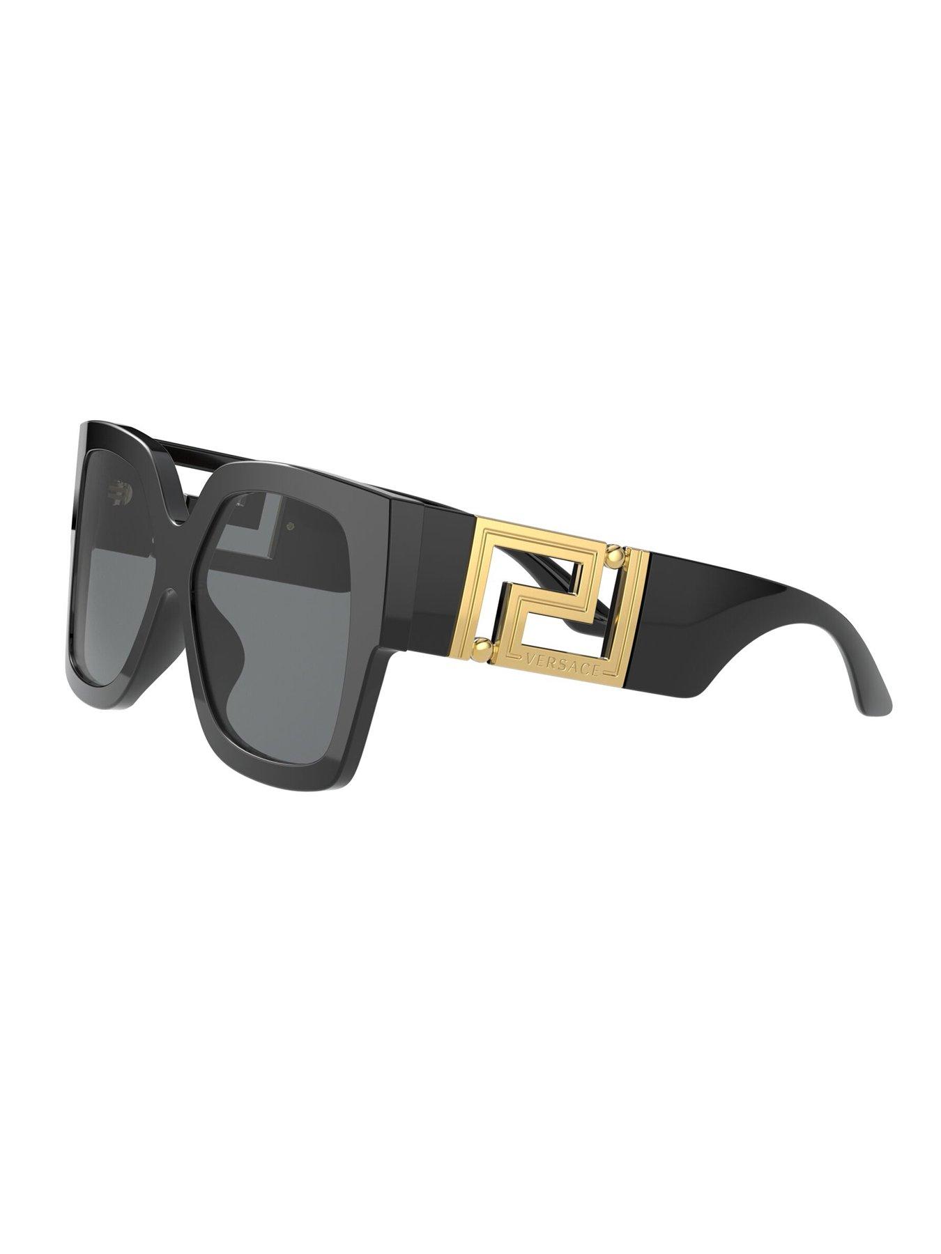 Image 2 of 3 of VERSACE Small Mono Sunglasses -&nbsp;Black