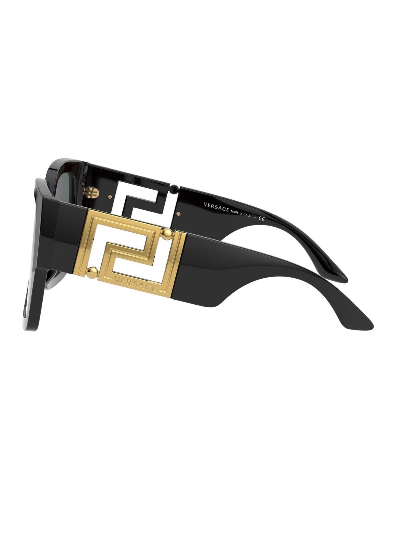 Image 3 of 3 of VERSACE Small Mono Sunglasses -&nbsp;Black