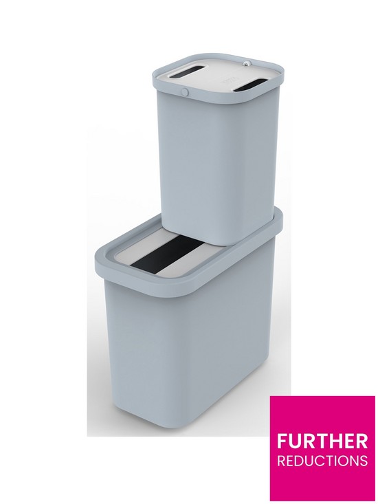 front image of joseph-joseph-gorecycle-46-litre-recycling-collector-and-caddy-set