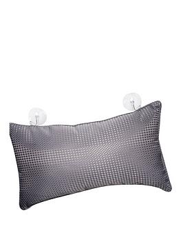 Product photograph of Aqualona Waffle Grey Bath Pillow from very.co.uk