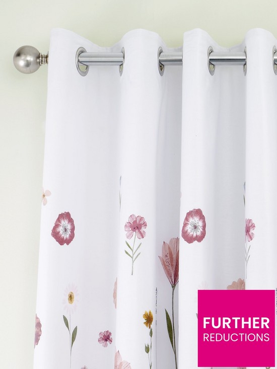 front image of catherine-lansfield-wild-flowers-eyelet-linednbspcurtains
