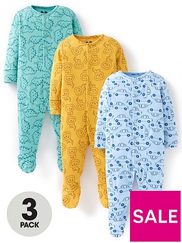 mini-v-by-very-baby-boys-3-pack-print-sleepsuit-multi