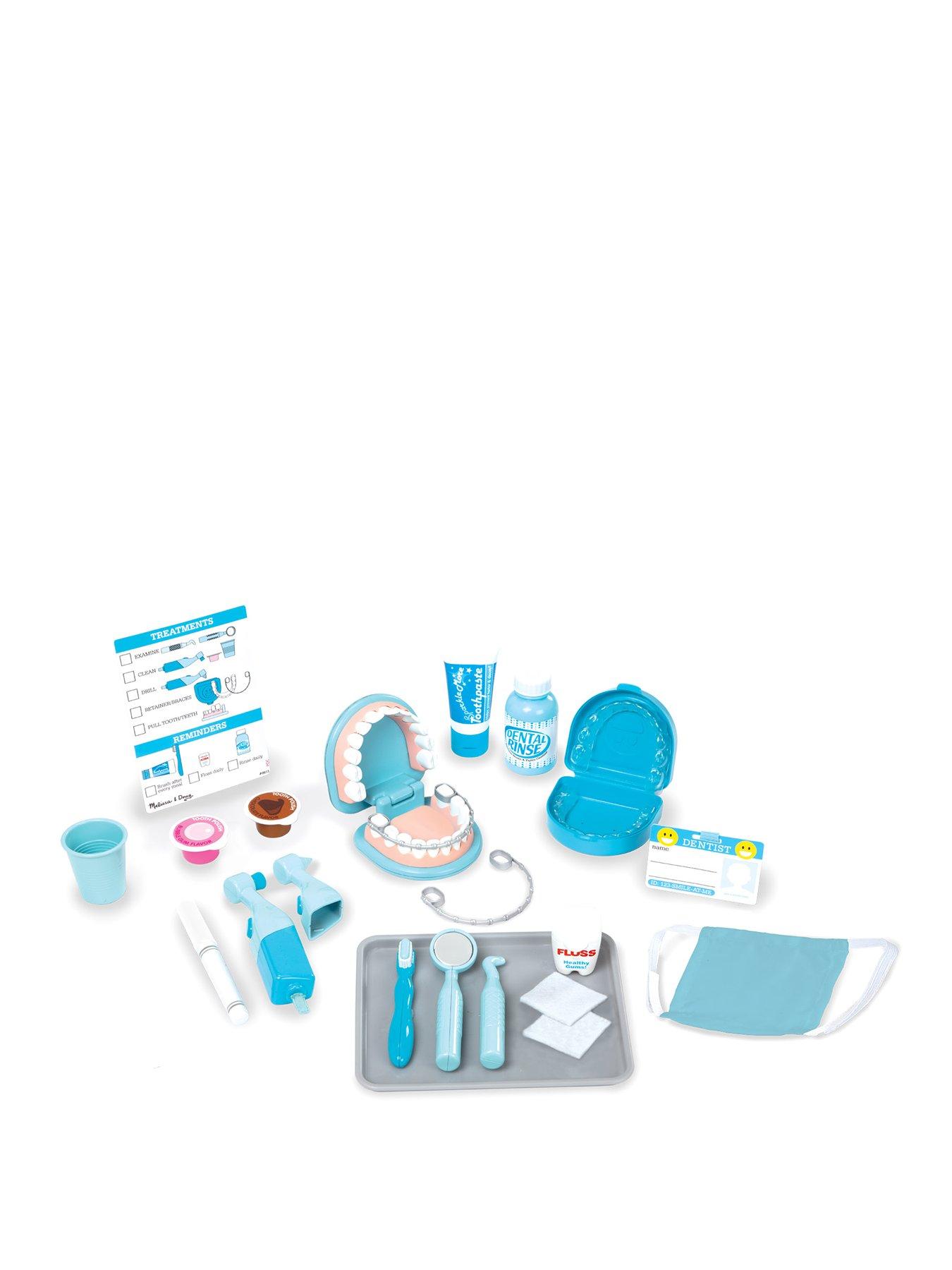 Melissa Doug Super Smile Dentist Play Set Teeth Kit Accessories Pieces With