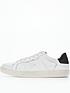  image of allsaints-mens-sheer-leather-trainers-white
