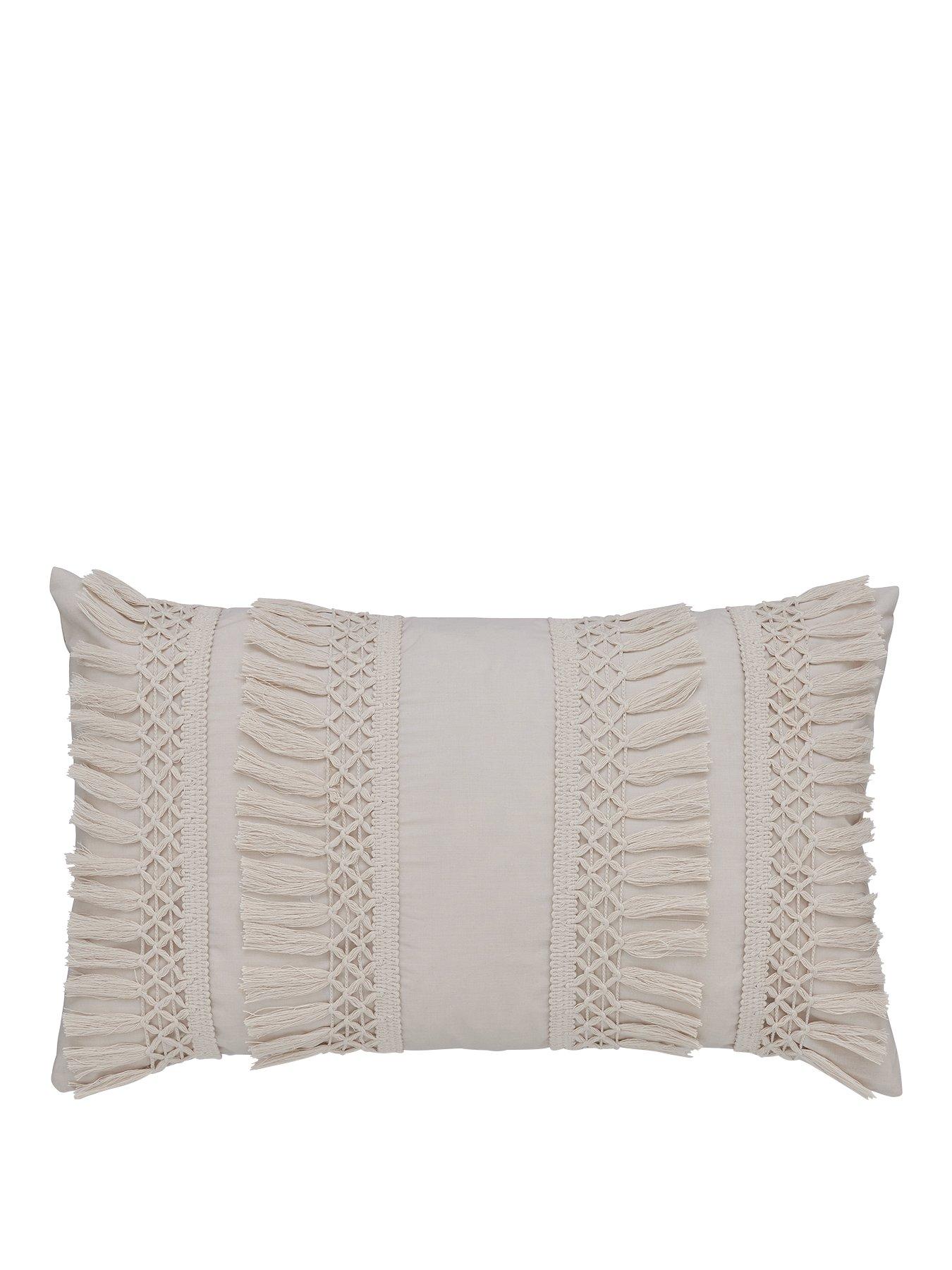 Product photograph of Pineapple Elephant Izmir Cotton Tassel Cushion from very.co.uk
